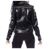 New Women Biker Fashion Jacket Heartless Razer Black EMO Jacket Punk Ladies Jacket